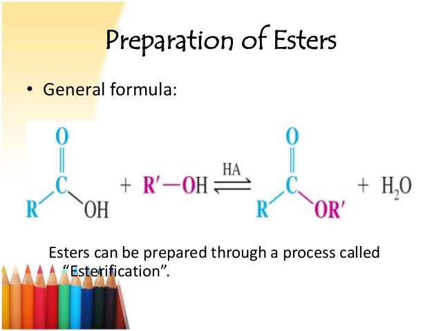 ethanol + ethanoic acid how can the yield of an ester be increased